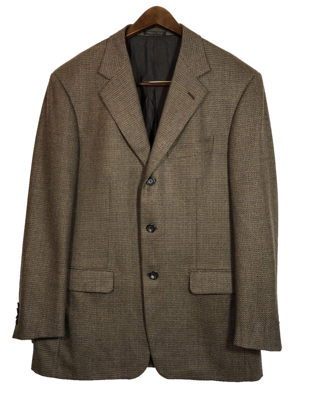 Pal Zileri Brown Sport Coat Blazer 100% Wool Academia Vintage Preppy 42R Mocha